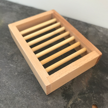 Load image into Gallery viewer, Plantane Wood Soap Rack