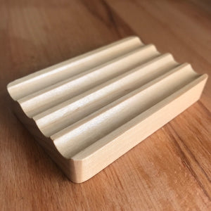 Groovy Hemu Wood Soap Dish