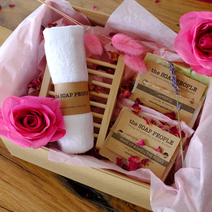 TICKLED PINK WITH LOVE ECO-FRIENDLY SOAP GIFT BOX