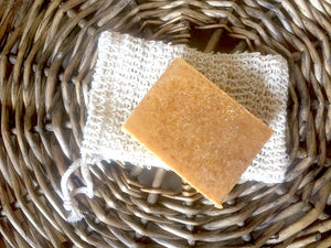 exfoliating soap bag