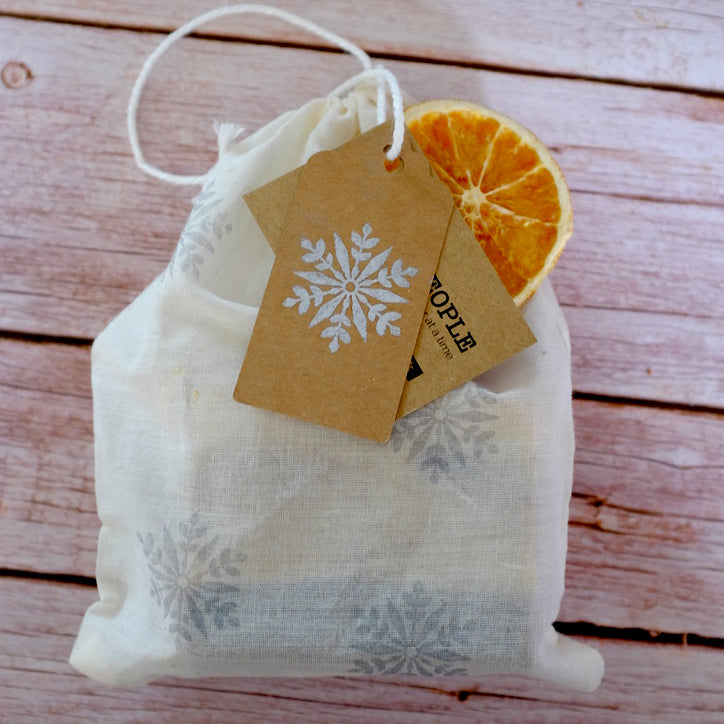 COTTON GIFT BAG FOR 2 OR 3 SOAPS
